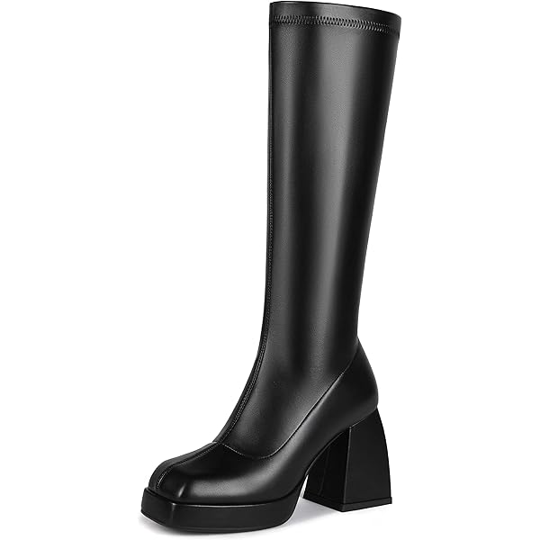 くりちゃん【美品】Platform Long Boots Amazon.com | CKSNDLF Women's Platform Boots Knee High Boots